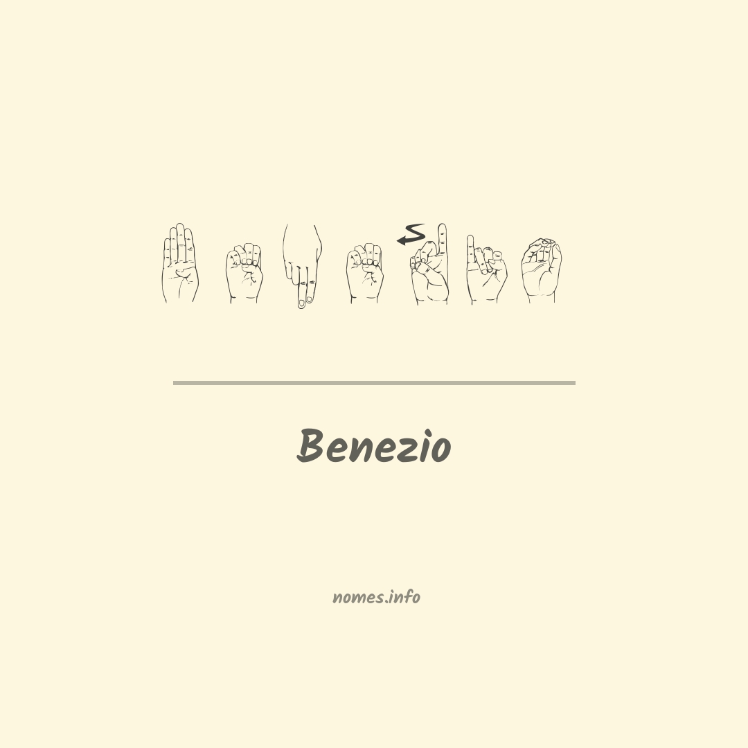 Benezio em Libras