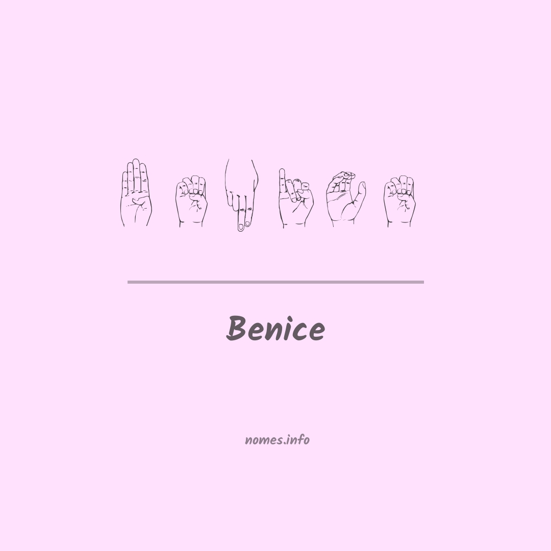 Benice em Libras