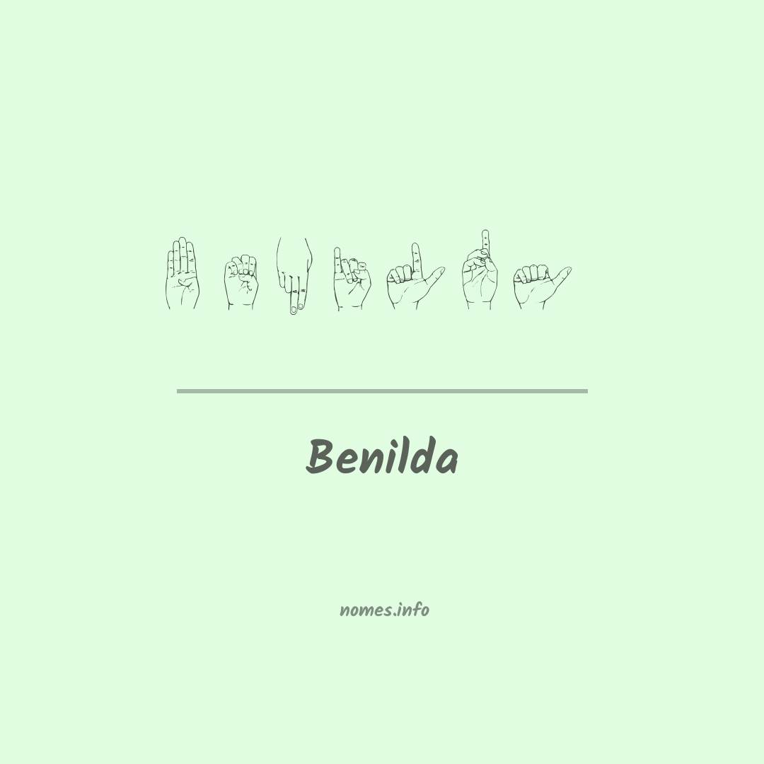 Benilda em Libras