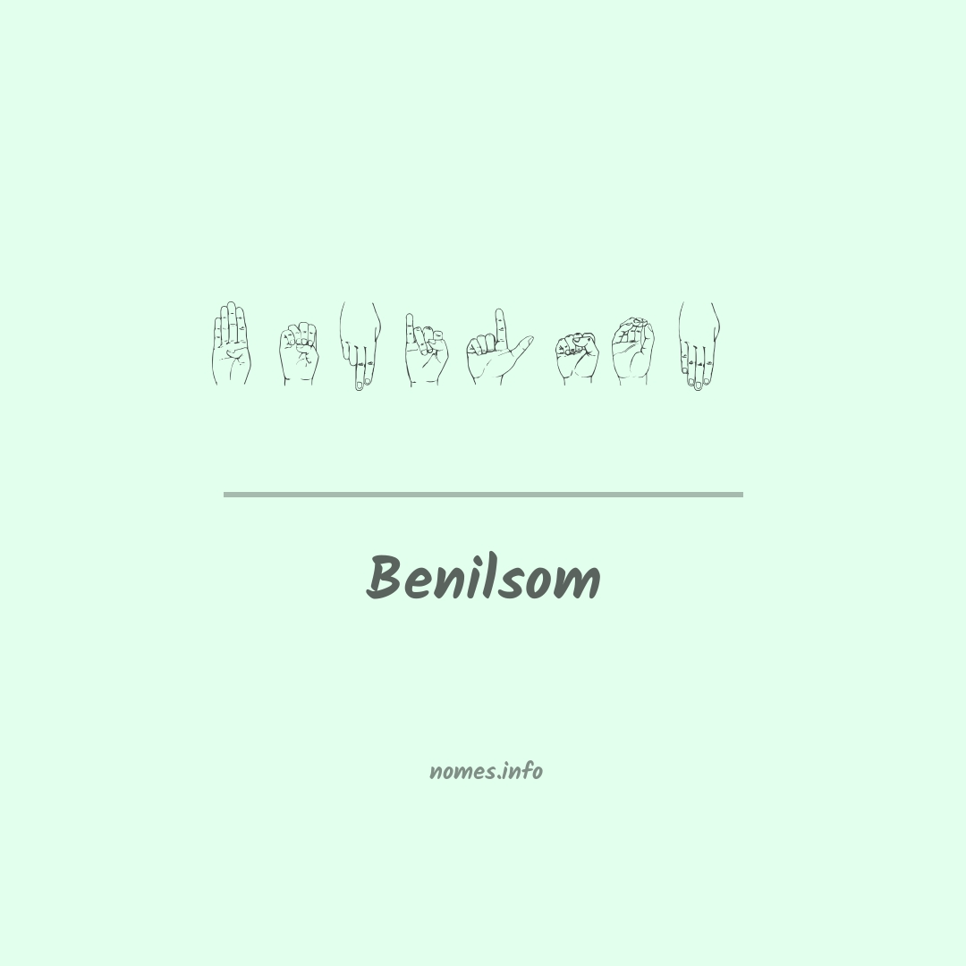 Benilsom em Libras