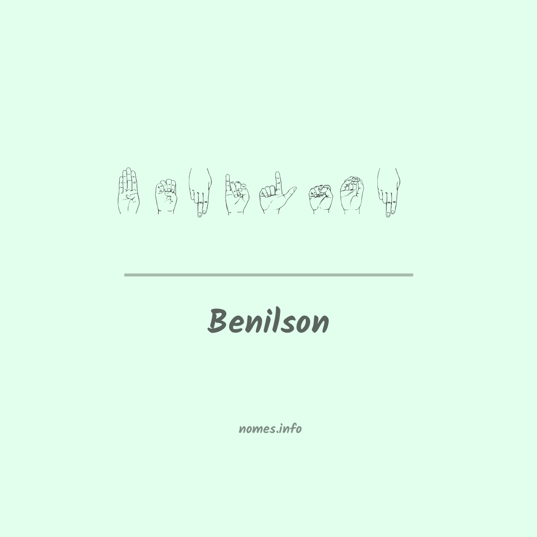 Benilson em Libras