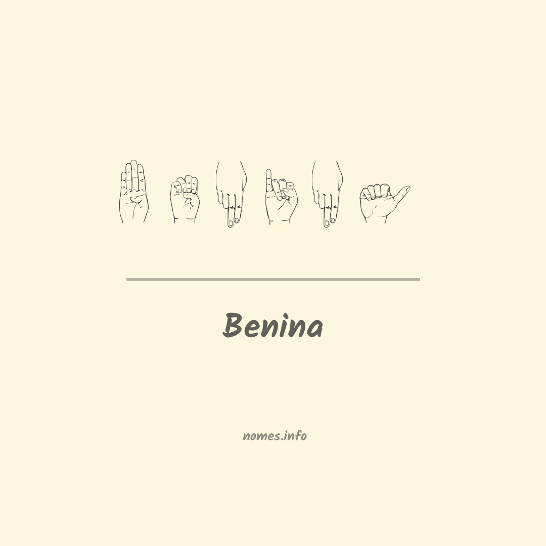 Benina em Libras