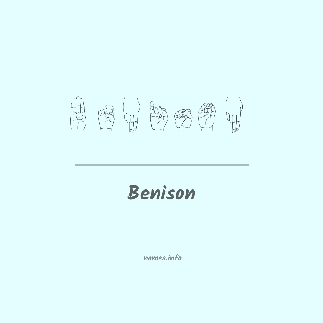 Benison em Libras