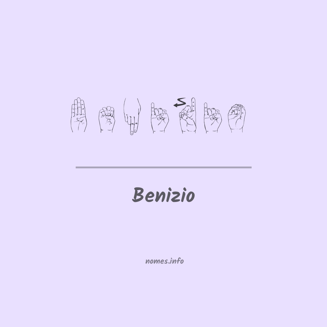 Benizio em Libras