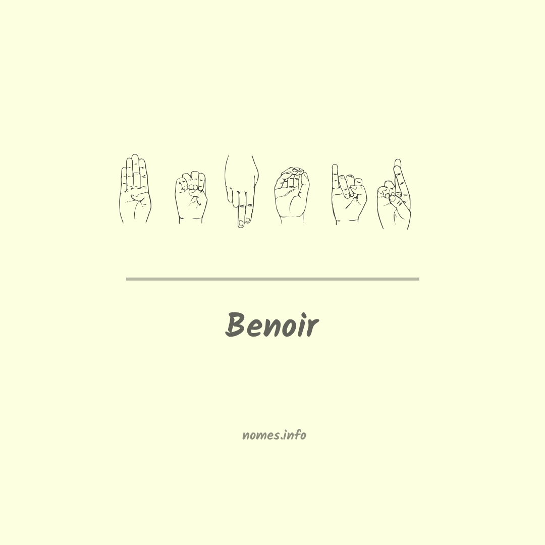 Benoir em Libras