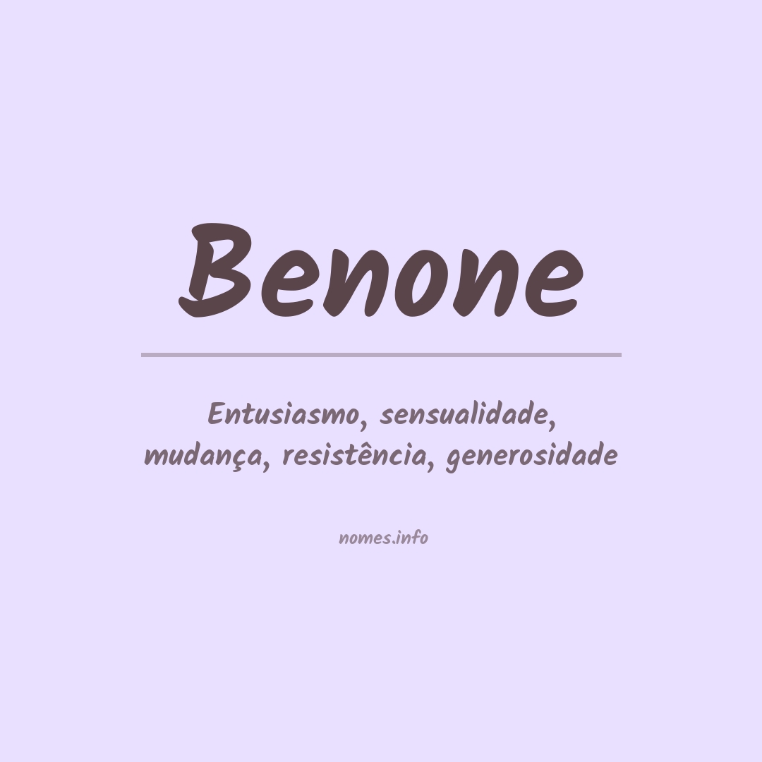 Significado do Nome Benoni