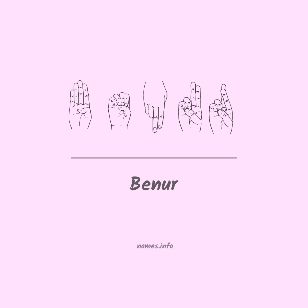Benur em Libras