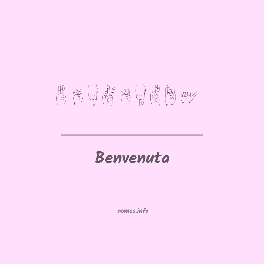 Benvenuta em Libras