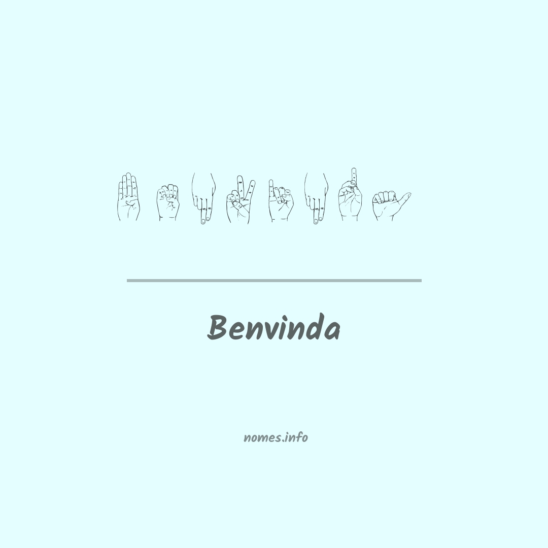 Benvinda em Libras