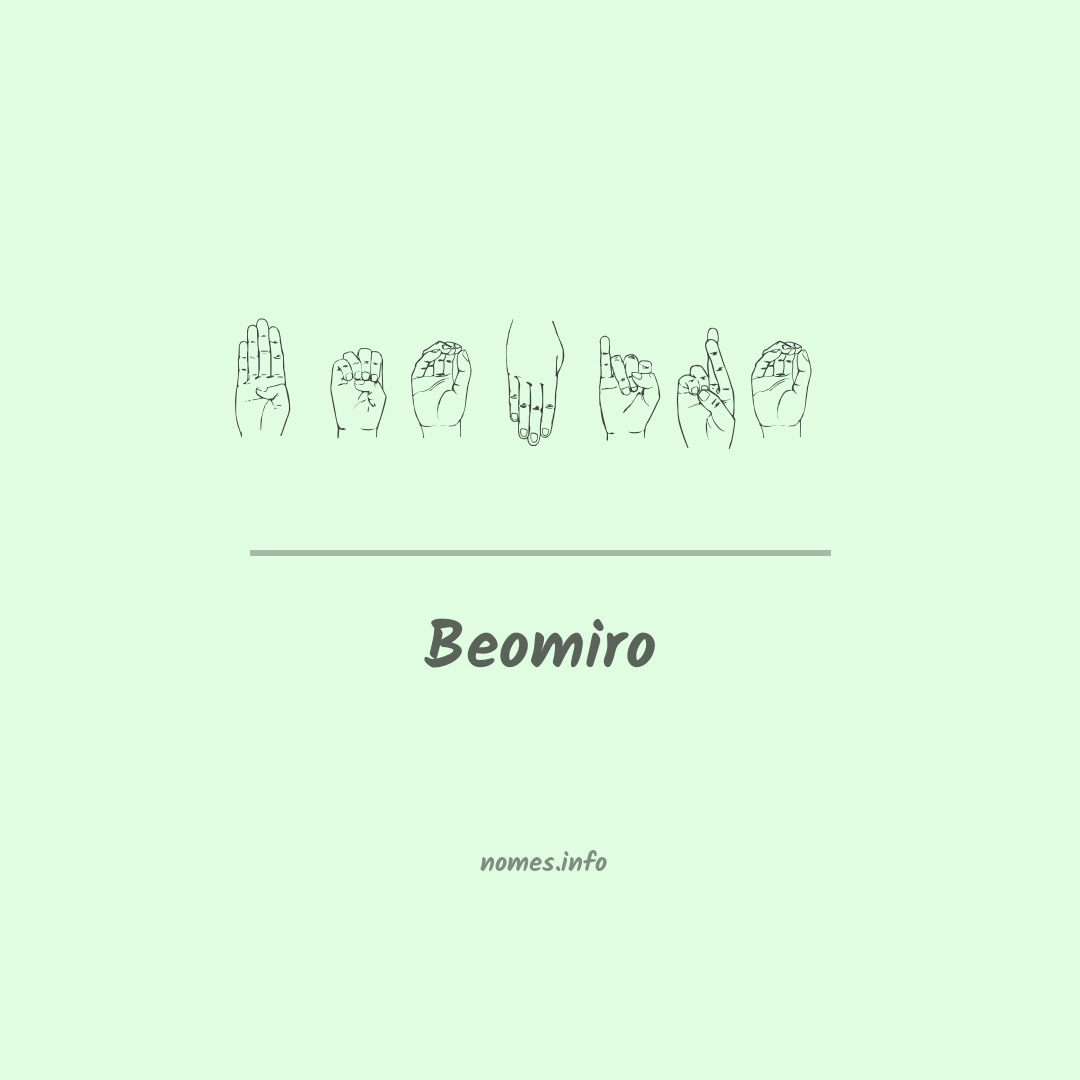 Beomiro em Libras