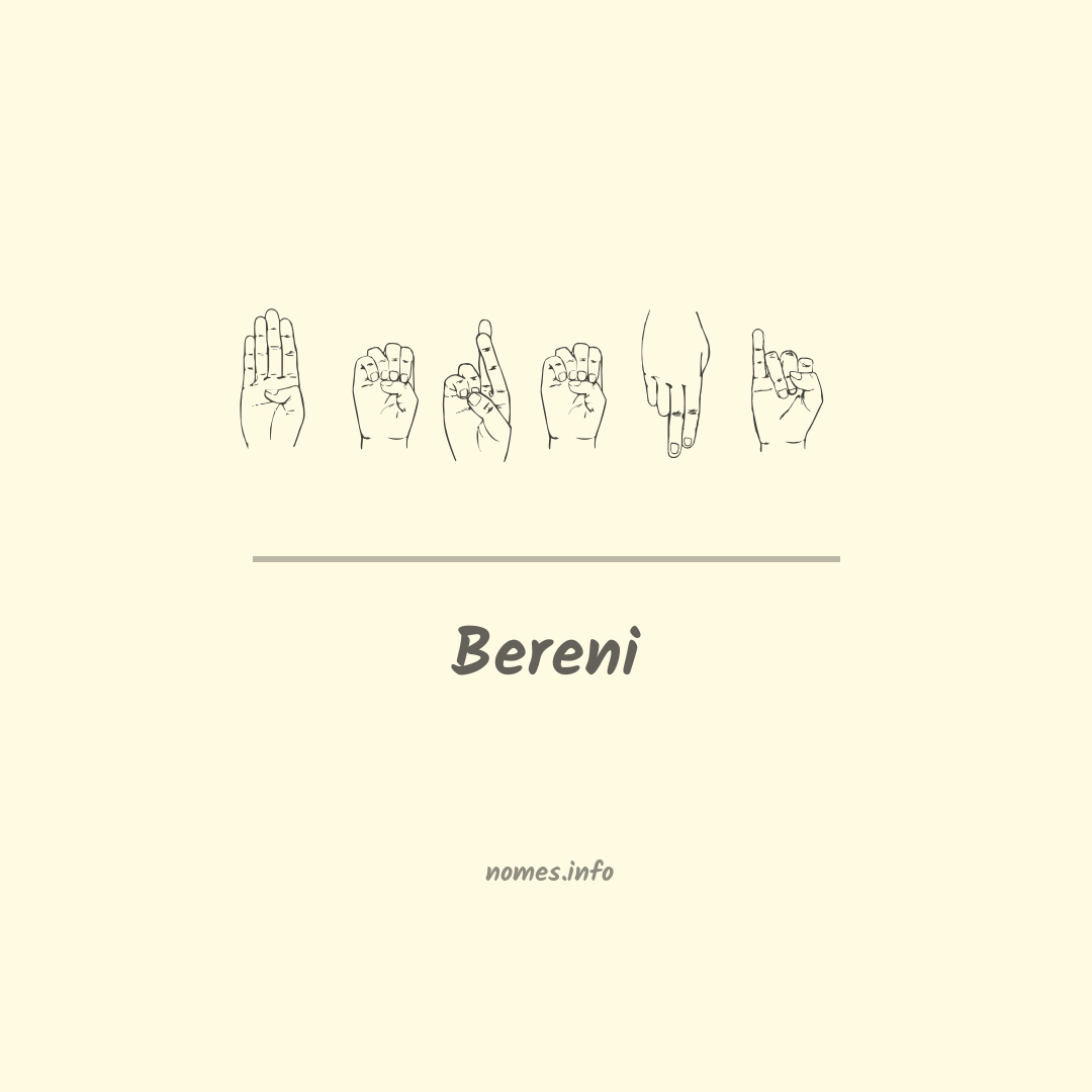 Bereni em Libras