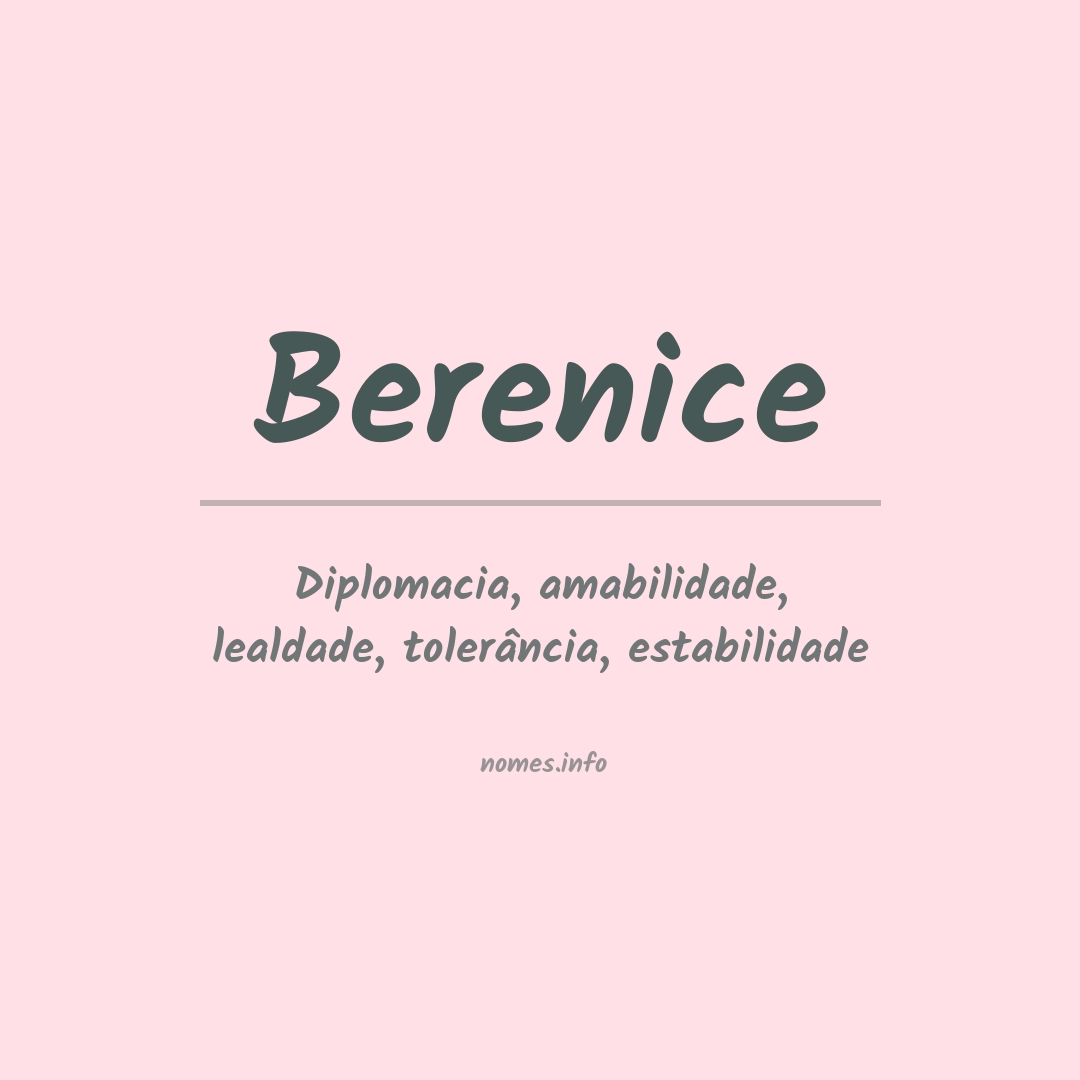 Significado do nome Berenice