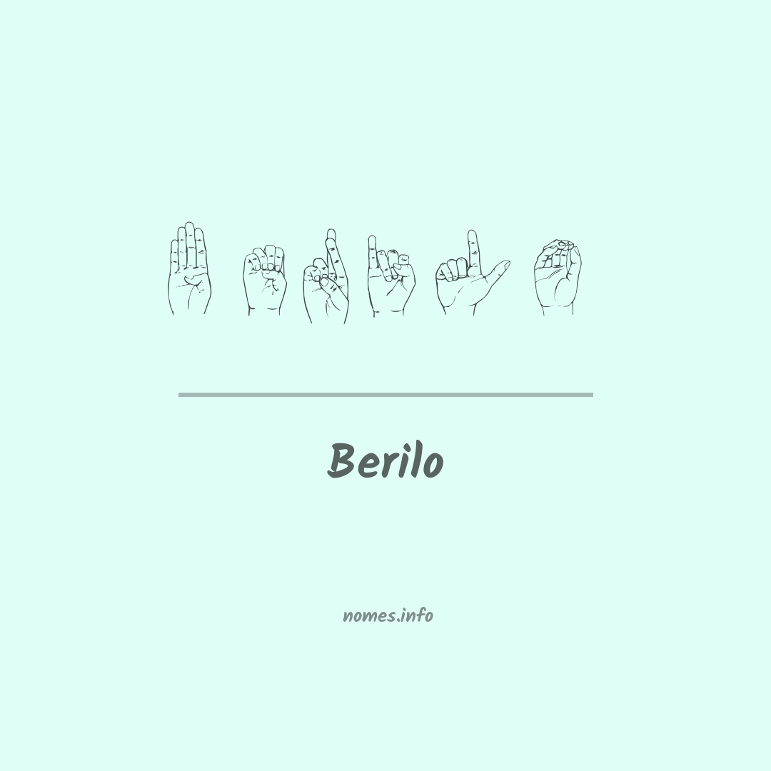 Berilo em Libras