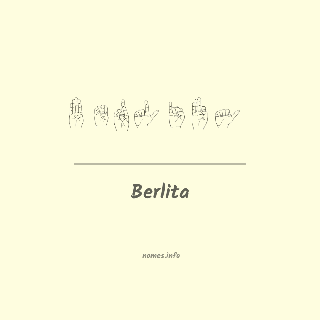 Berlita em Libras