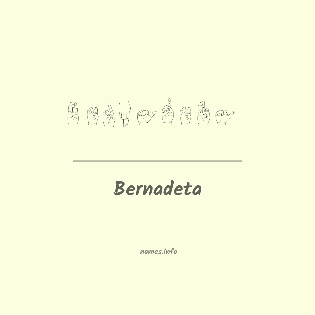 Bernadeta em Libras