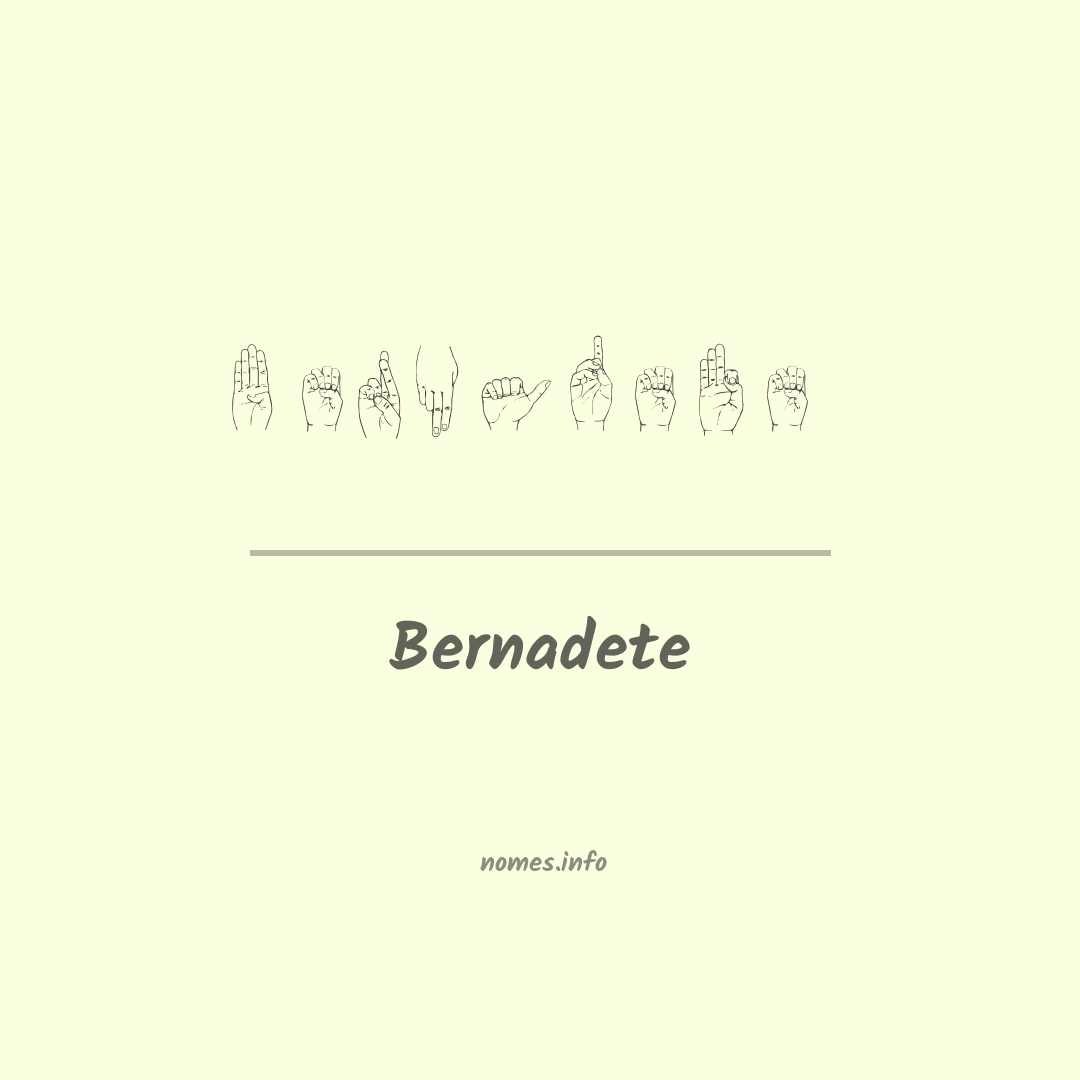 Bernadete em Libras