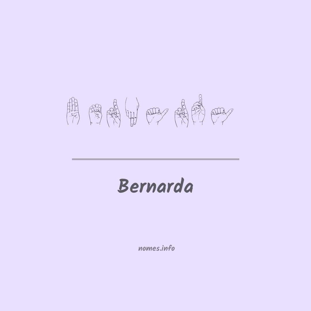 Bernarda em Libras