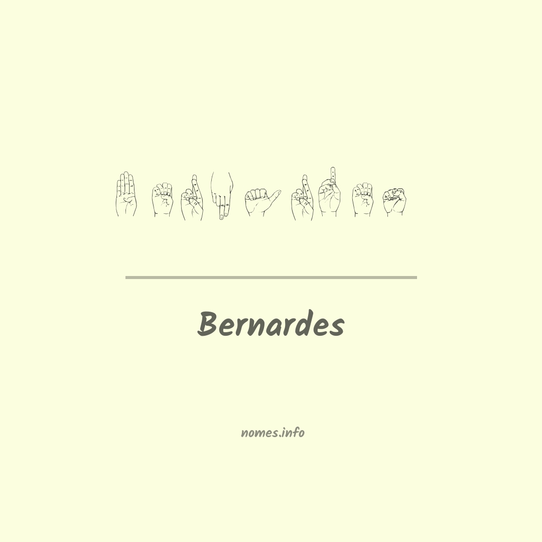 Bernardes em Libras