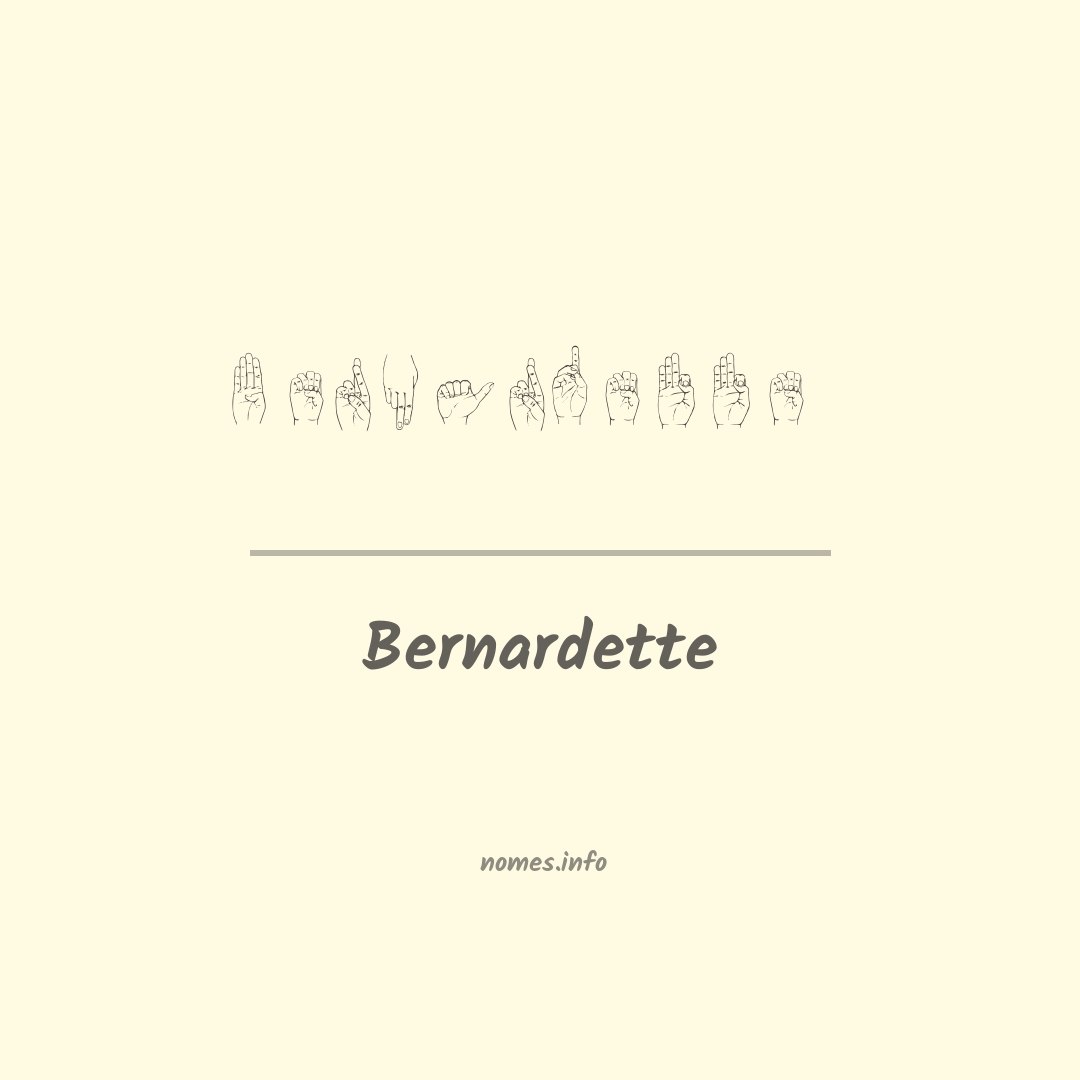 Bernardette em Libras