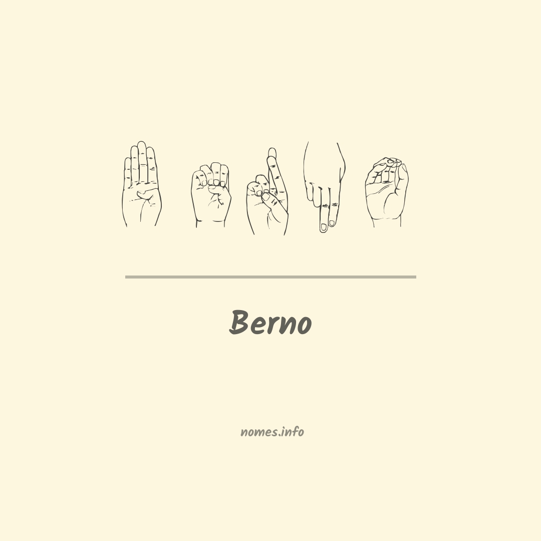 Berno em Libras