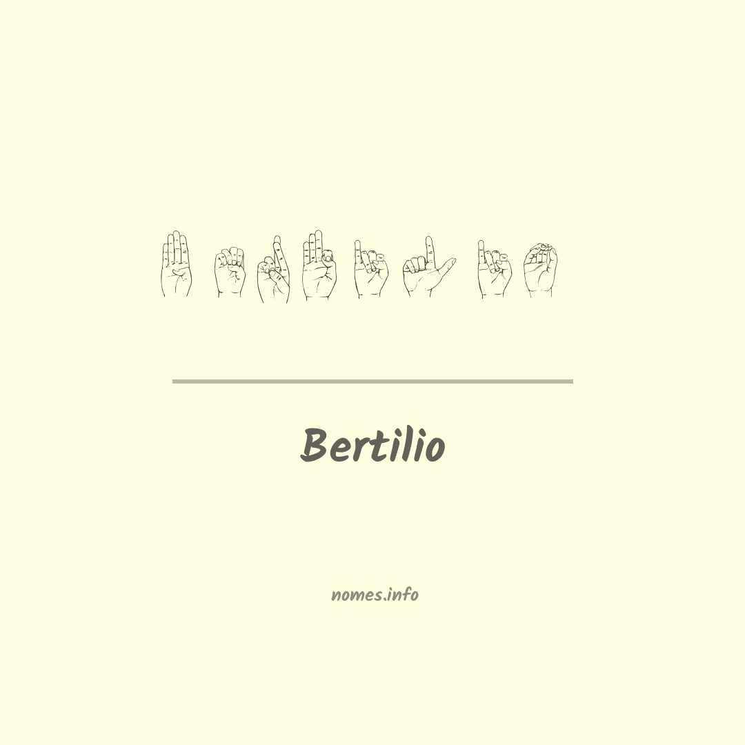 Bertilio em Libras