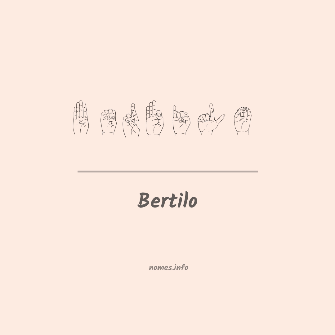 Bertilo em Libras