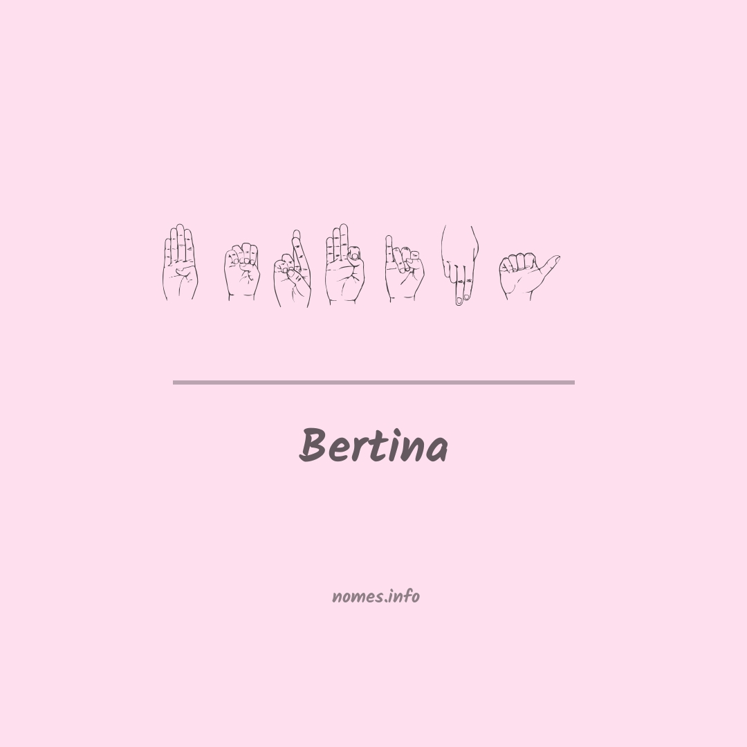 Bertina em Libras