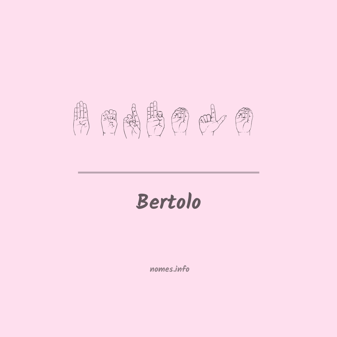 Bertolo em Libras
