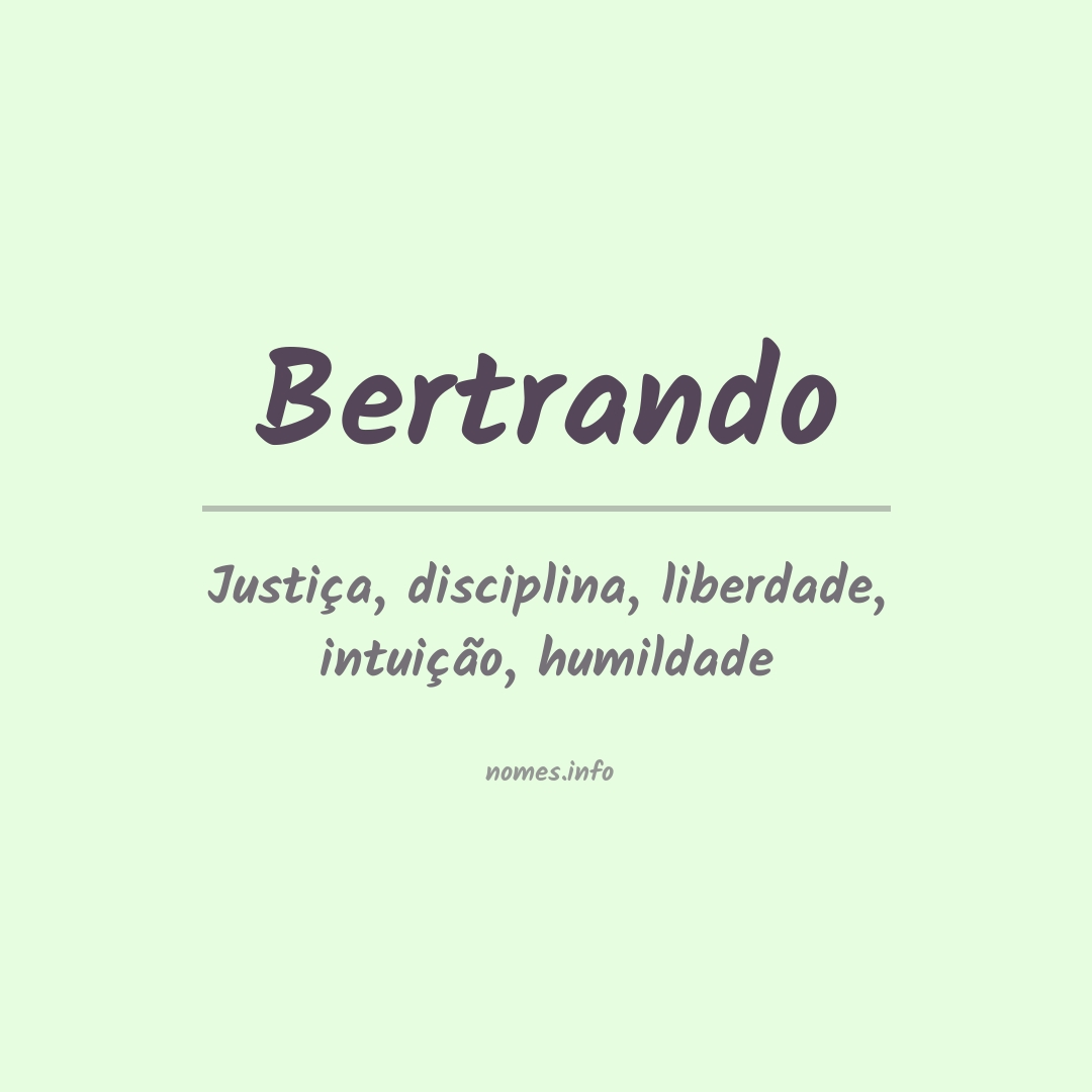 Significado do nome Bertrando