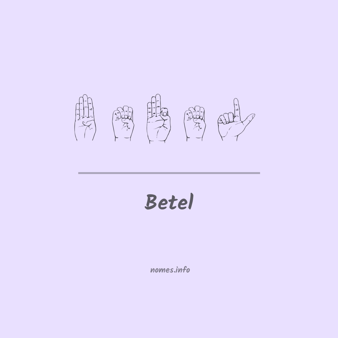 Betel em Libras
