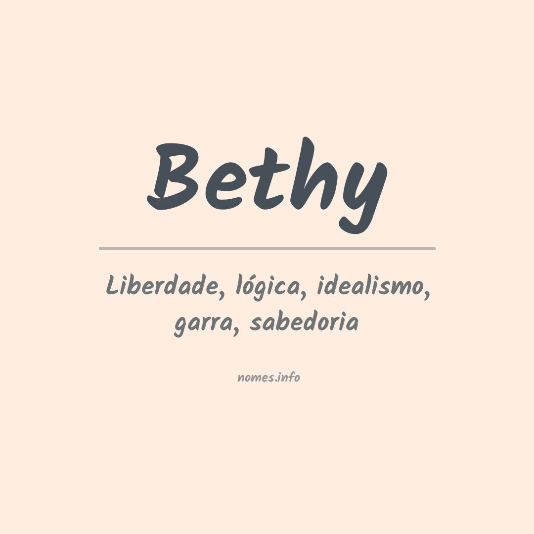 Significado do nome Bethy