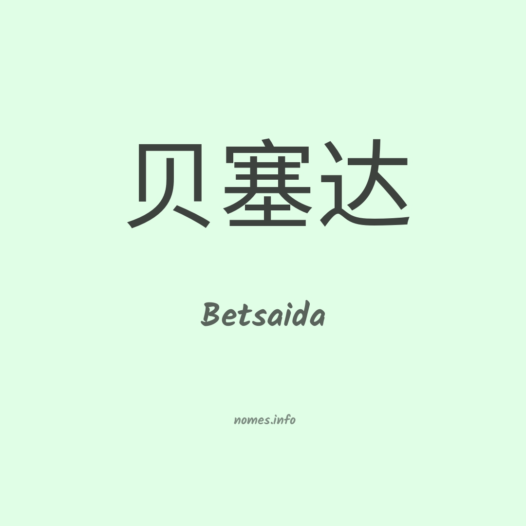 Betsaida em chinês