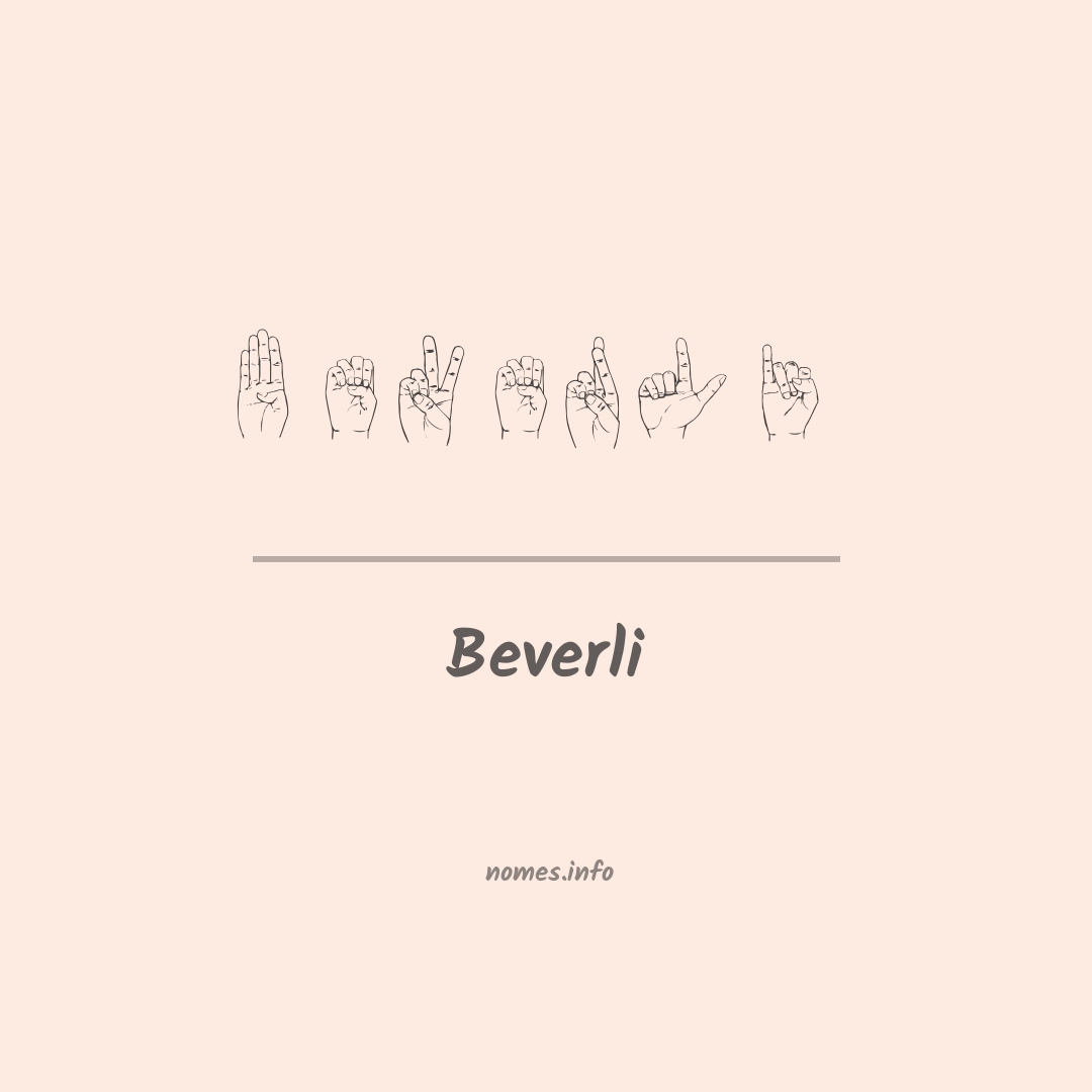 Beverli em Libras