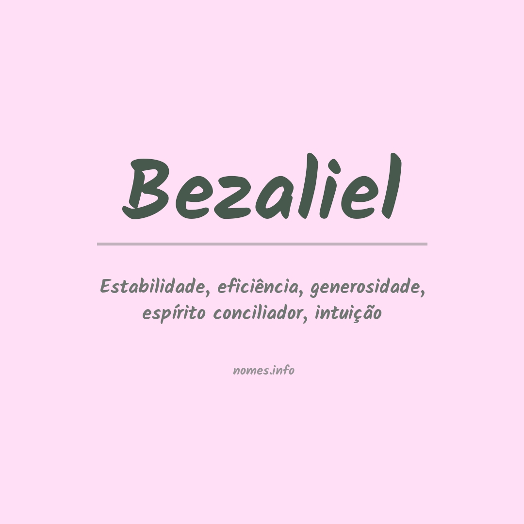 Significado do nome Bezaliel
