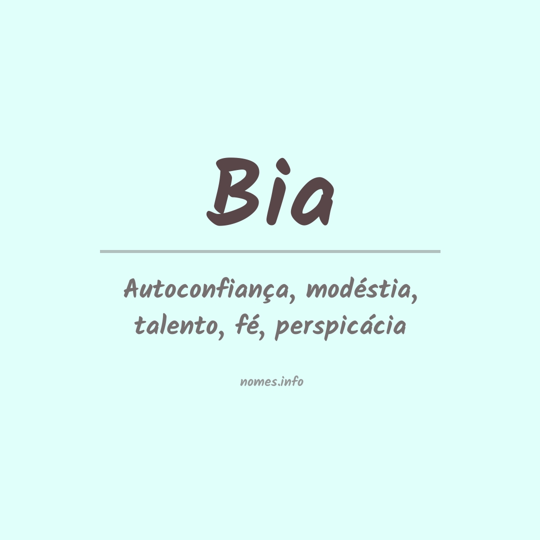 Significado do nome Bia