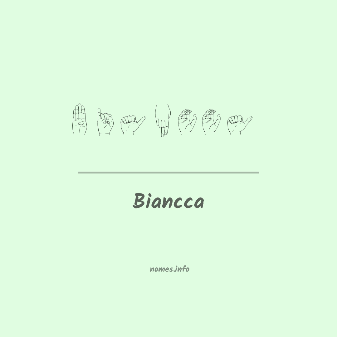 Biancca em Libras
