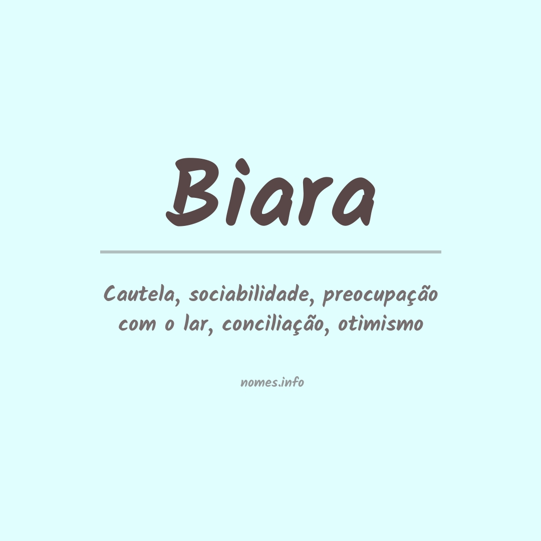 Significado do nome Biara