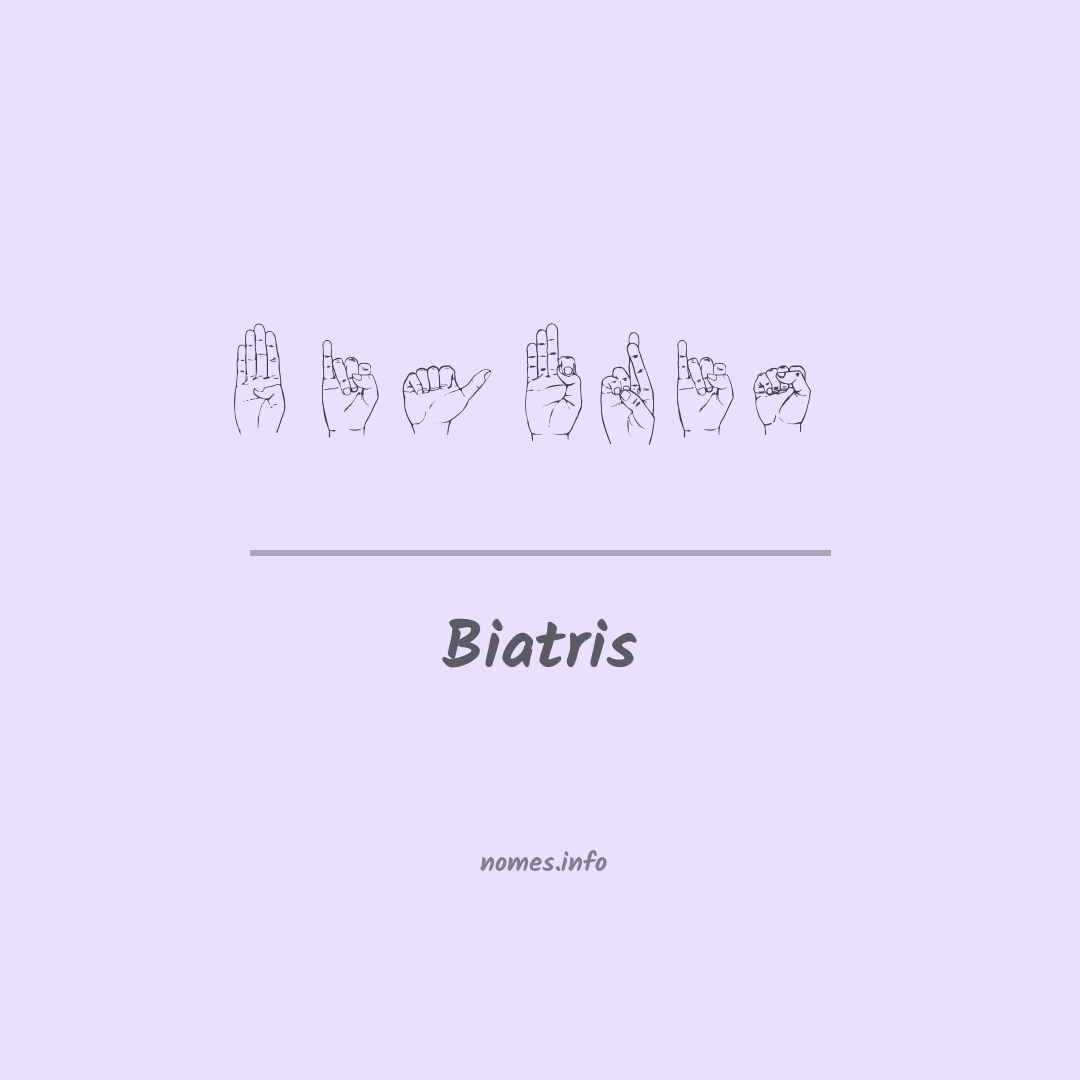 Biatris em Libras