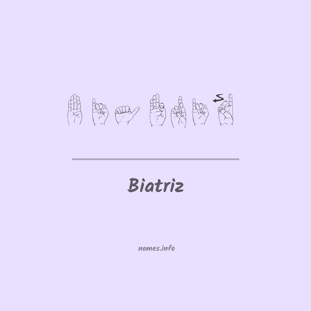 Biatriz em Libras