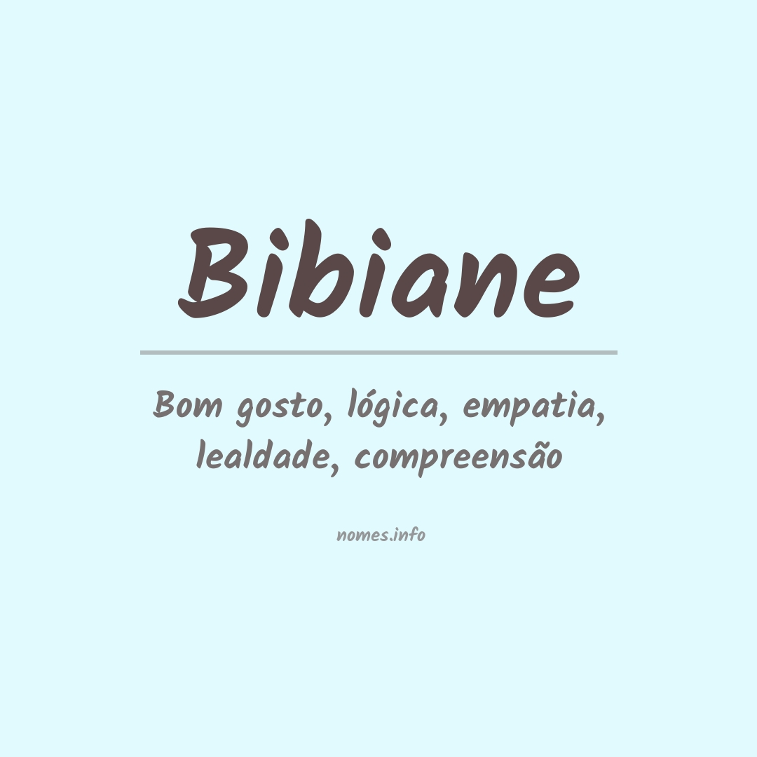 Significado do nome Bibiane Significado do nome Bibiane