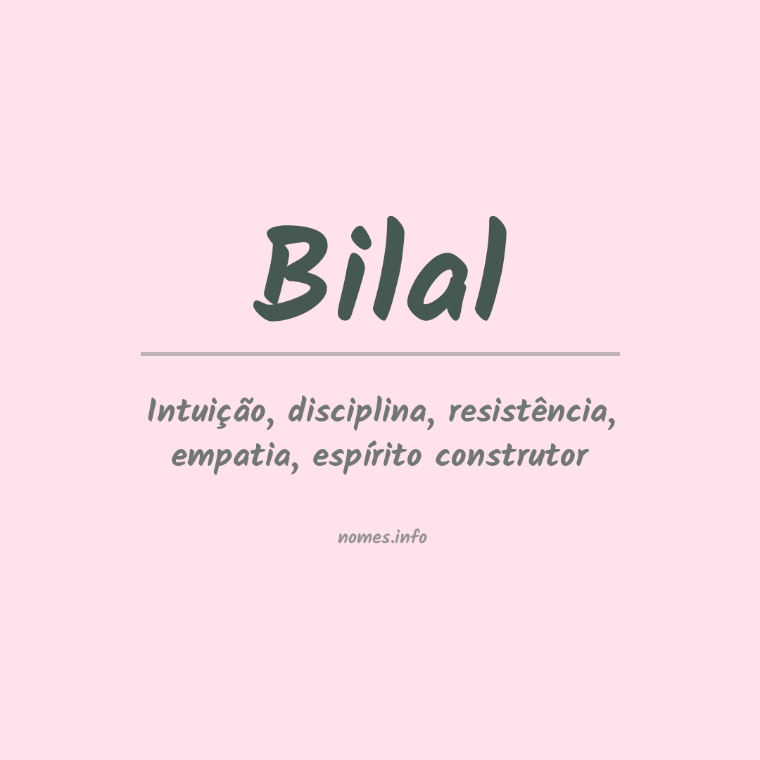 Significado do nome Bilal