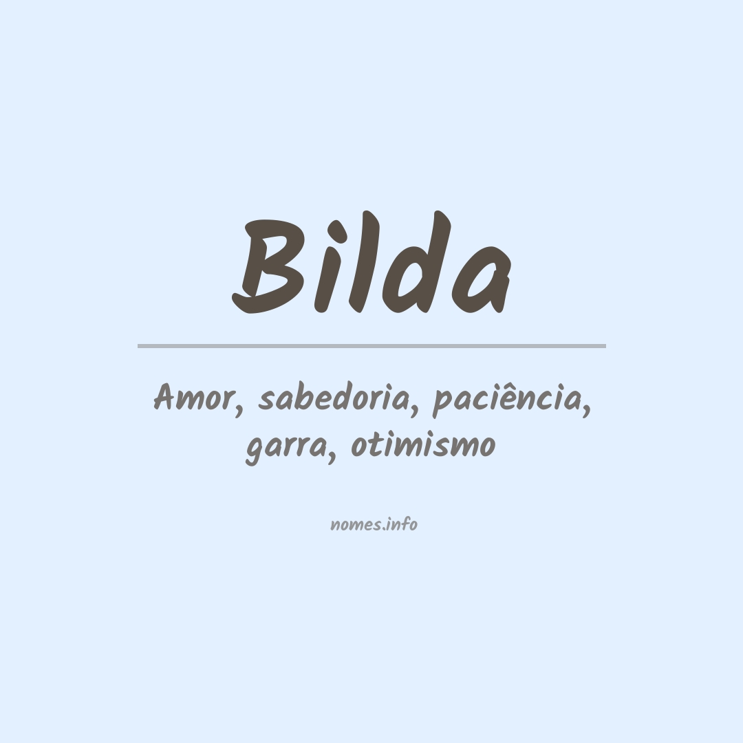 Significado do nome Bilda