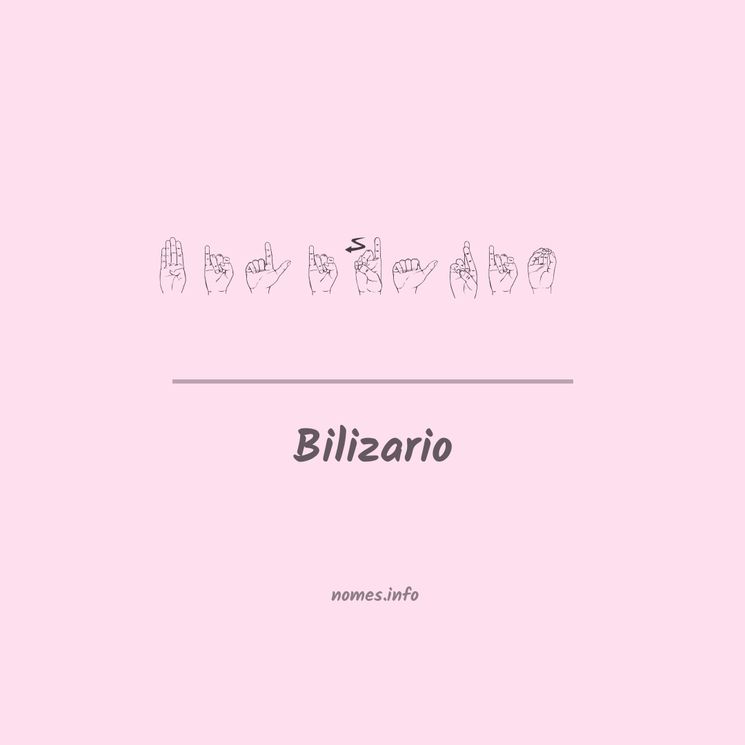 Bilizario em Libras