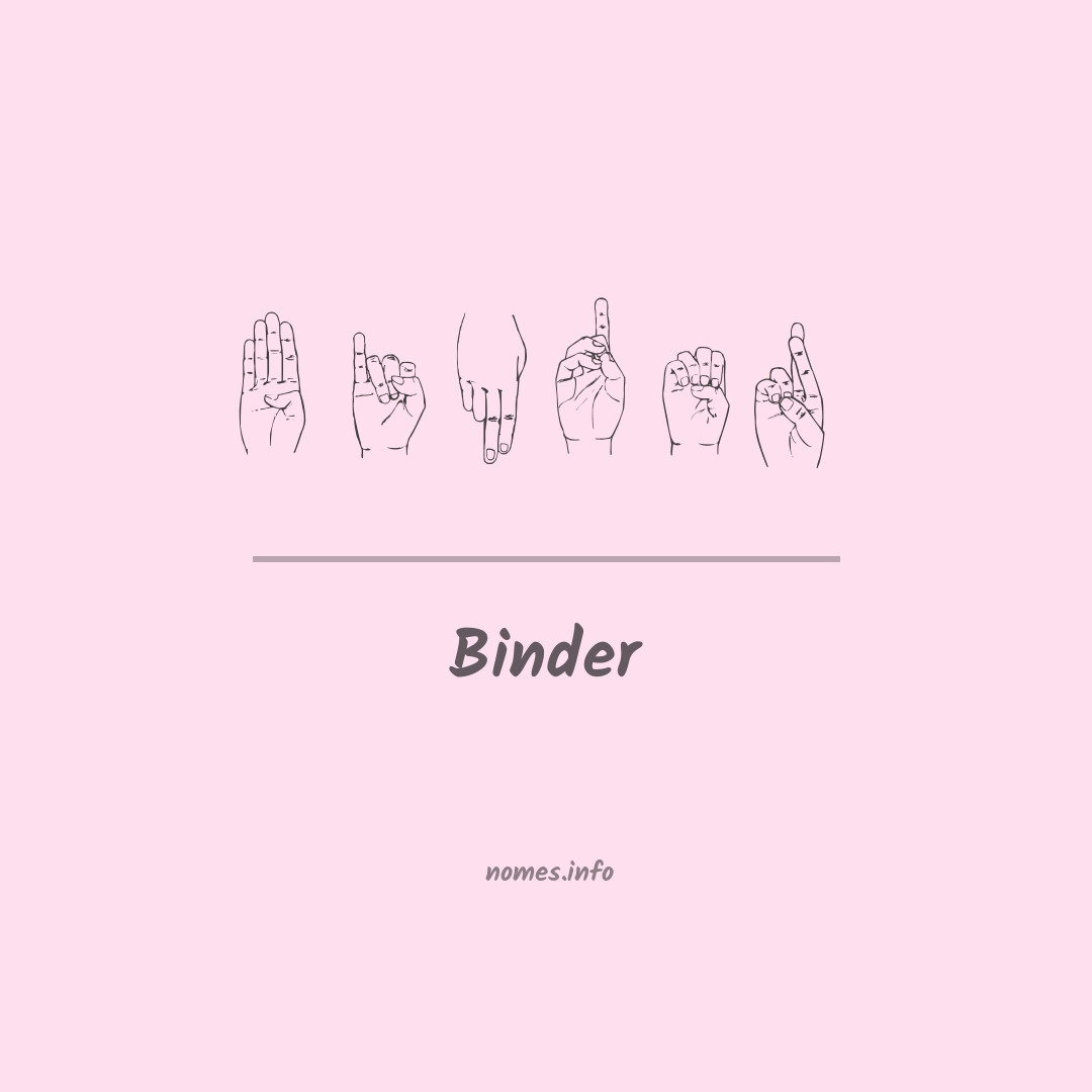 Binder em Libras