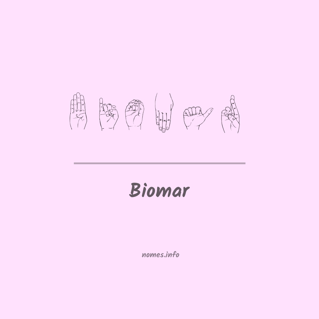Biomar em Libras