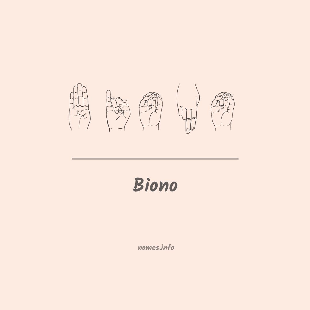 Biono em Libras