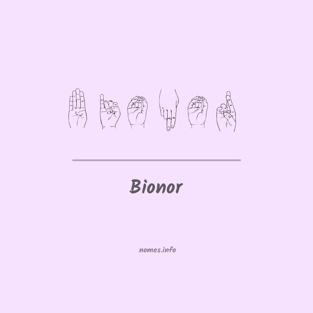 Bionor em Libras