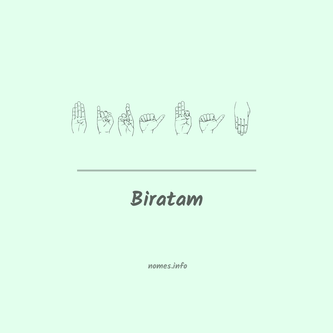 Biratam em Libras