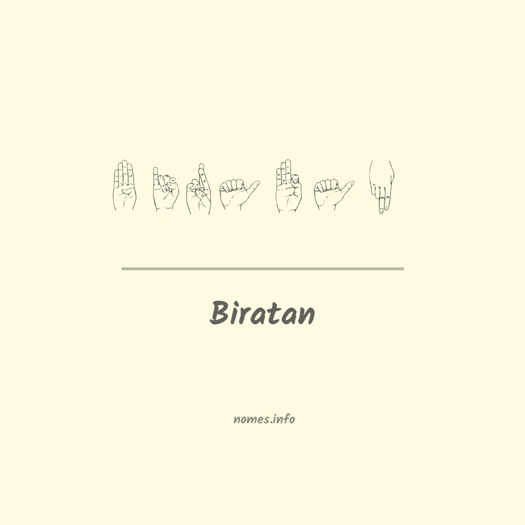 Biratan em Libras