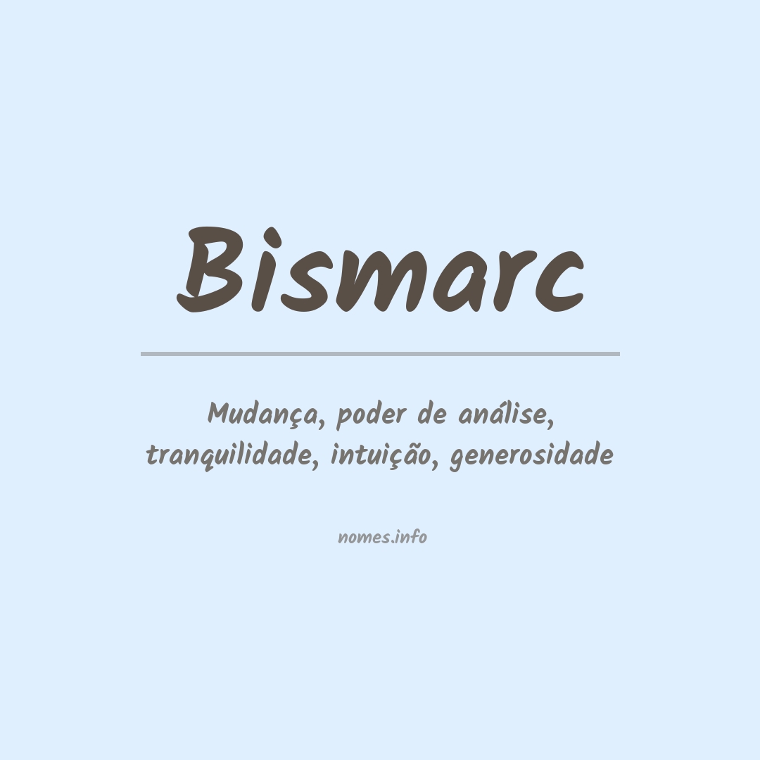 Significado do nome Bismarc